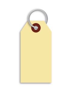 Manila Key Tags - With Rings Inserted 