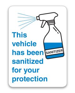 Sanitized Sticker - Light Adhesive