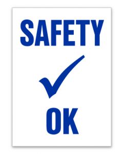 Safety OK - Static Cling 
