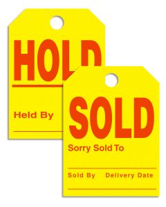 Sold Hold Tags - Mirror Hang Tag 