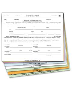 Sold Vehicle Combination Form