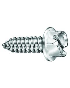 License Plate Screws - Slotted Hex