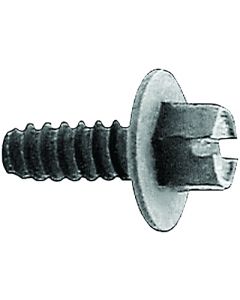 License Plate Screws - Slotted Hex Washer Head