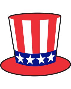 Window Sticker - Patriotic Hat