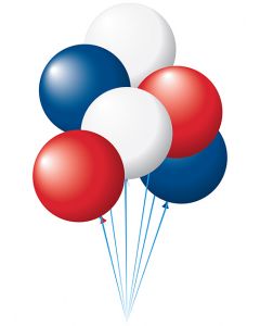 Latex Balloons - Patriotic Assortment 