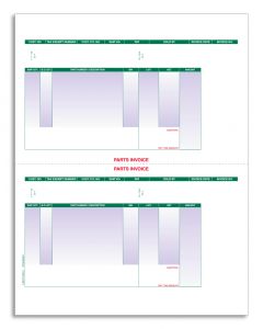 Laser Part Invoice - With Perforation 