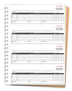 Purchase Order Book - 4 Part