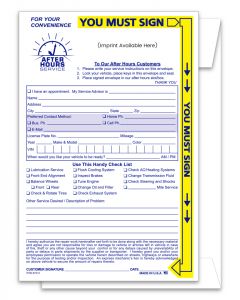 After Hours Envelopes - Yellow Highlight - Custom 