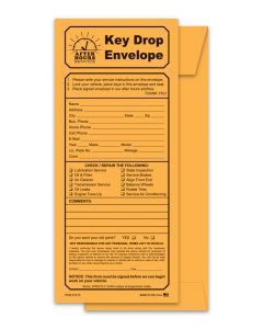 Key Drop Envelope - Checklist