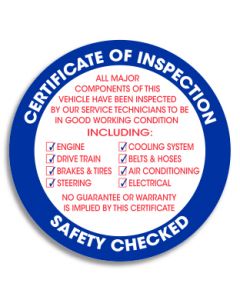 Inspection Sticker - Circle