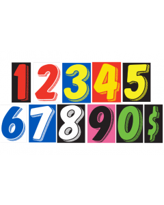 Window Sticker - 7.5" Numbers
