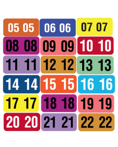 Color Code Year Labels - Roll