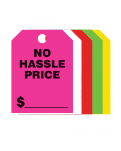 Mirror Hang Tags - No Hassle Price