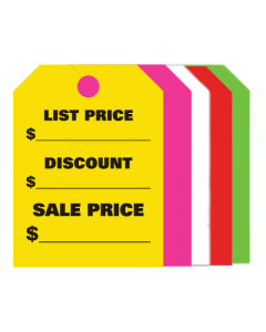 Mirror Hang Tags - List / Discount / Sale